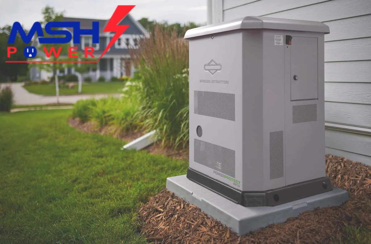 Briggs & Stratton home standby generator installation in Boerne with fuel options that protect you with unexpected power outages