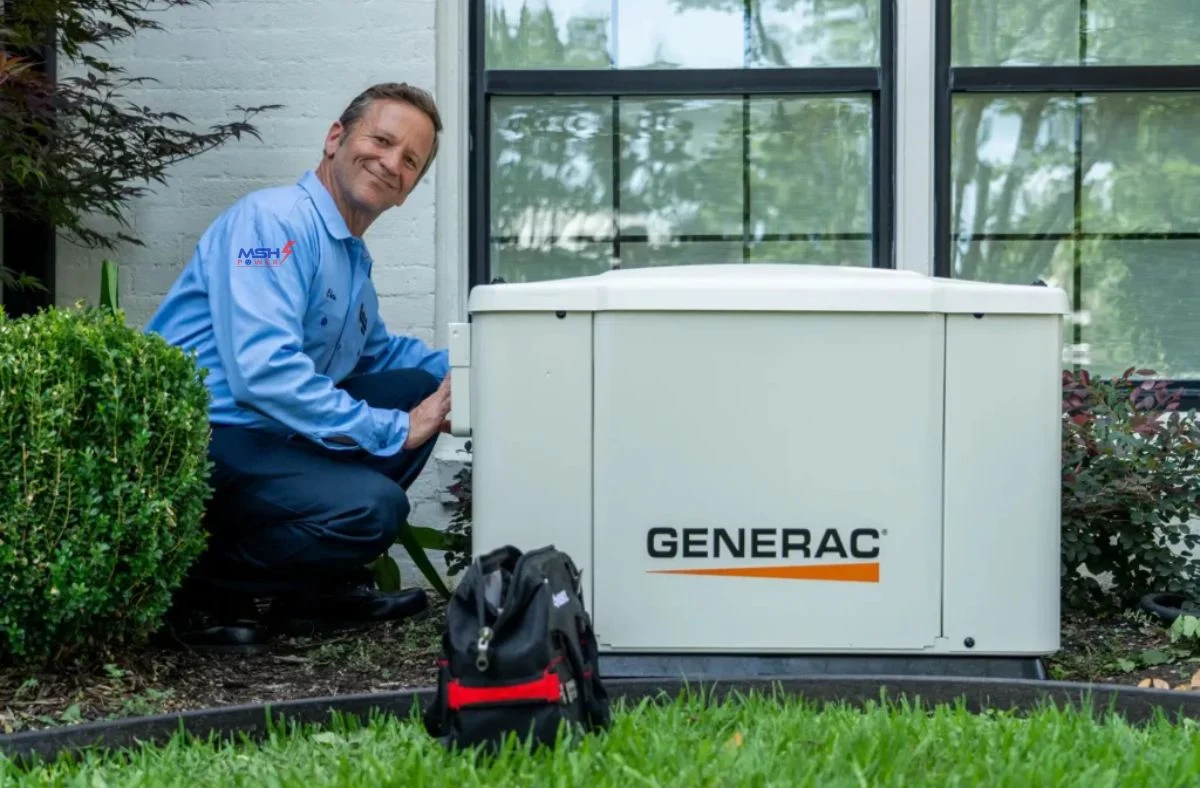 Generator service by MSH Power, including battery replacements, to prepare homes for natural disasters in the Texas Hill Country